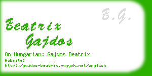 beatrix gajdos business card